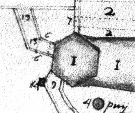 Ausschnitt Plan 1679: Tor