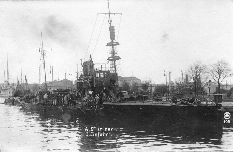 Küstentorpedoboot A91, Wilhelmshaven, 1918