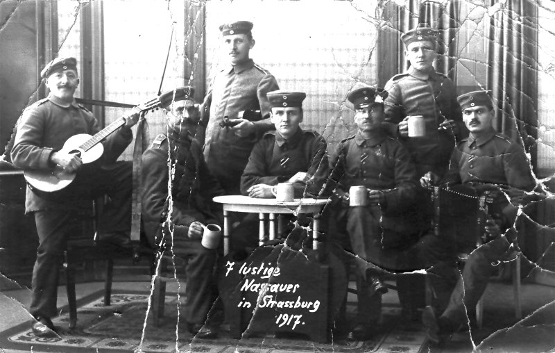 "7 lustige Nassauer in Strassburg", 1917