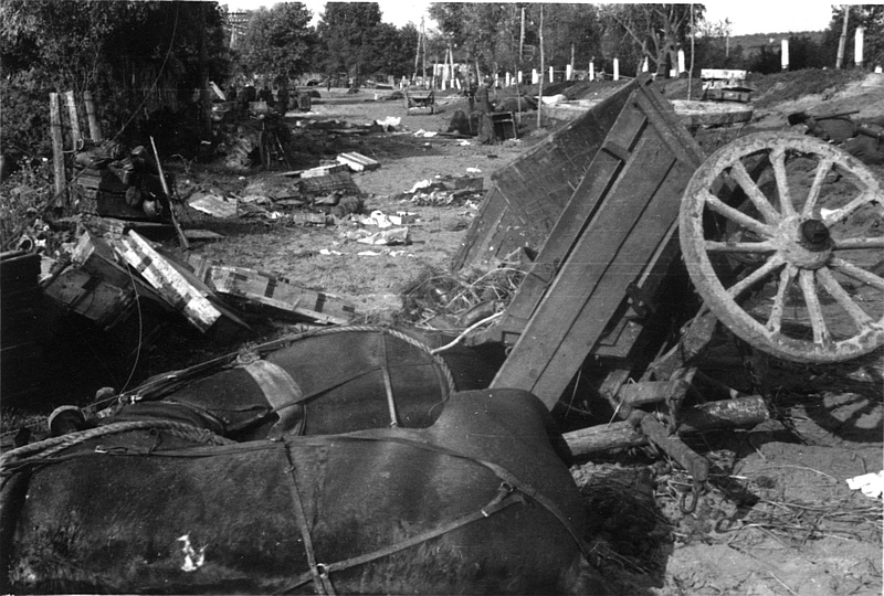 Zerstörter Konvoi, wohl 1944-45