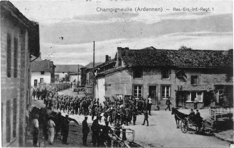 Das Res.-Ers.-Inf.-Regt. 1 in Champigneulle, 1915