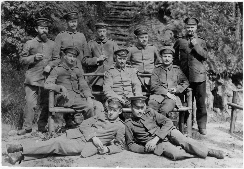 Soldaten des Deutschen Reichs, wohl um 1914