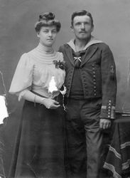 Matrose mit Frau, um 1900-10