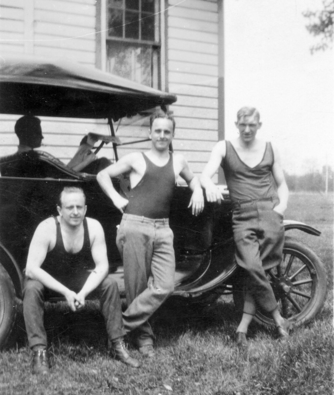 Sportliche Automobilisten, wohl späte 1920er
