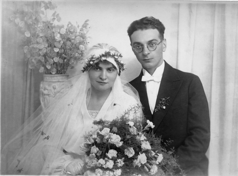 Hochzeitspaar, Saarland 1920er