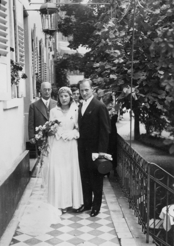Hochzeitspaar, wohl Anfang 1930er
