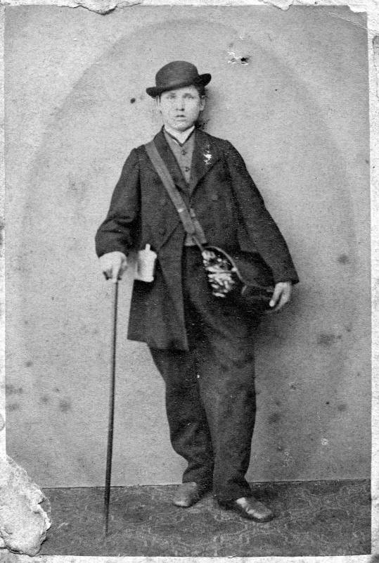 Noch ein junger Wanderer, Gießen um 1900